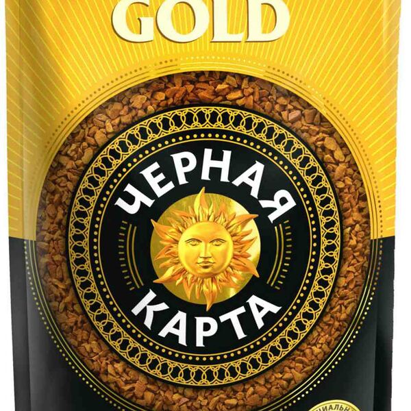 Кофе растворимый Черная карта Gold 150г
