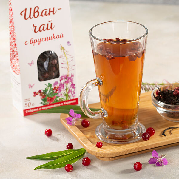 Напиток чайный Иван-чай Карельский с брусникой