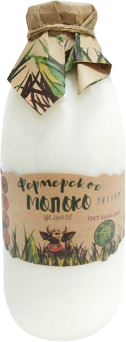 

Молоко пастеризованное ТМ ФЕРМЕРСКОЕ 3,6–4,3%, без змж, 750мл