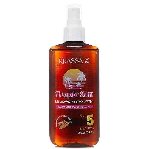 Масло-активатор загара Krassa Tropic Sun SPF5 150мл