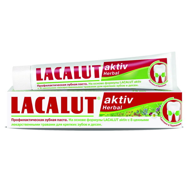 Паста зубная LACALUT Activ Herbal, Lacalut вес 75мл 75 мл