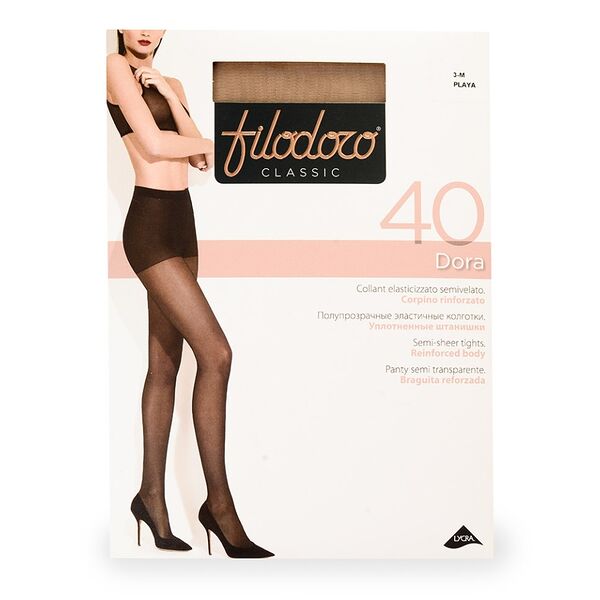 Колготки Filodoro Classic Dora телесные, 40 den, размер 3