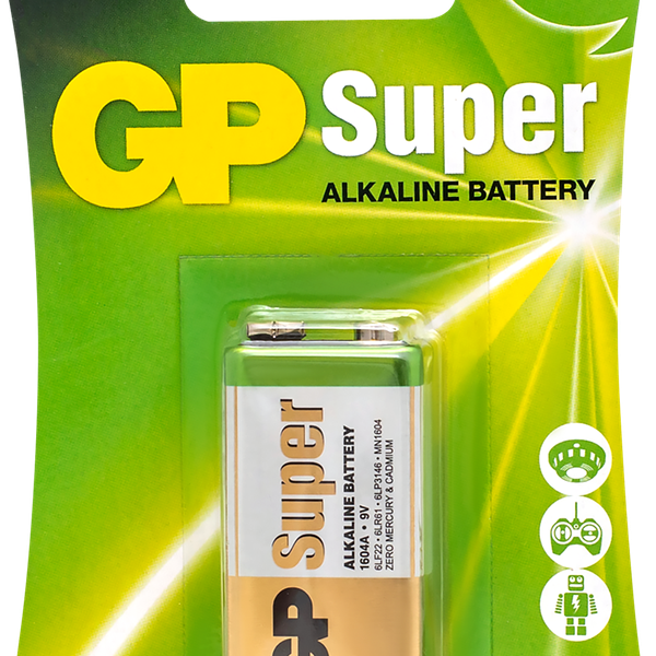 Элемент питания GP 1604A-5CR1 10/200 крона 9Вт, 1шт