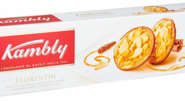 Печенье Kambly Butterfly Florentin миндаль-карамель-шоколад, 100г