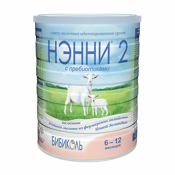 Молочная смесь сухая адаптированная Нэнни №2 с пребиотиками с 6 месяцев