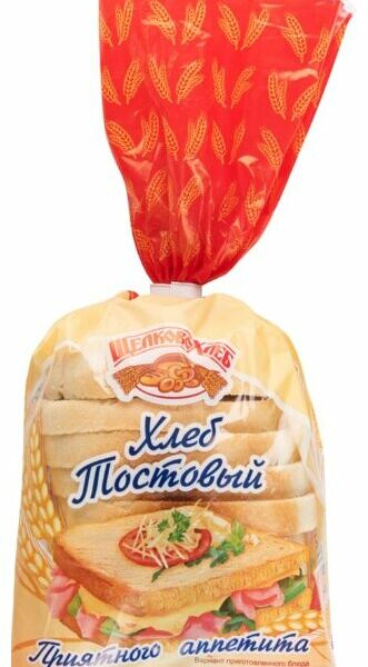 Хлеб Щелковохлеб пшеничный тостовый в нарезке