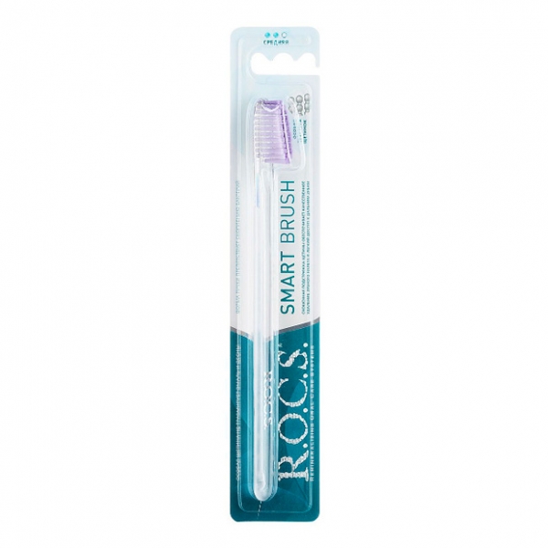 

Зубная щетка R.O.C.S. Smart brush классическая средняя 1 шт. цвет в ассортименте