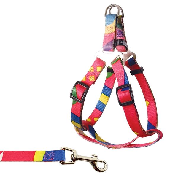 Triol SH219 комплект шлейка и поводок 15*300-500 мм; 15*1200 мм.