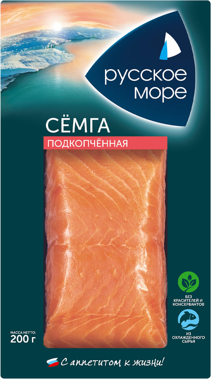 

Семга филе-кусок подкопченная "Русское море"