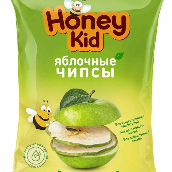 Чипсы яблочные Honey Kid, 25г