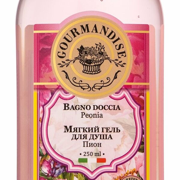 GOURMANDISE Мягкий гель для душа Пион, 250 мл