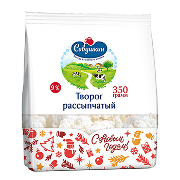 

Творог Савушкин рассыпчатый 9% 350 г