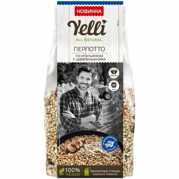 Перлотто Yelli по-итальянски с шампиньонами, 180г