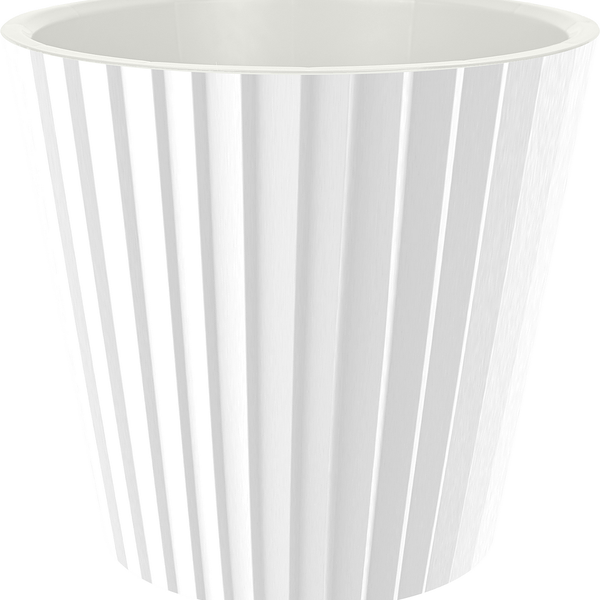 Горшок д/цветов InGreen Sand  D280мм 10,5л c дренажн вст белый