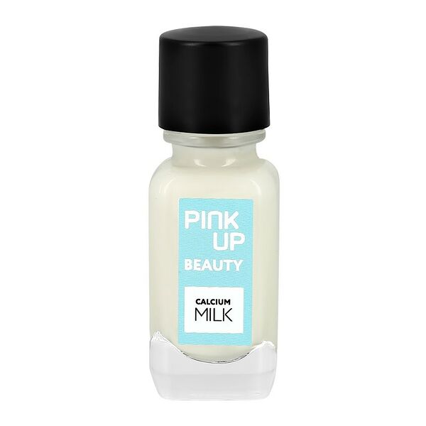 Средство для защиты и укрепления ногтей Pink Up Beauty calcium milk восстанавливающее с молочными протеинами 11 мл