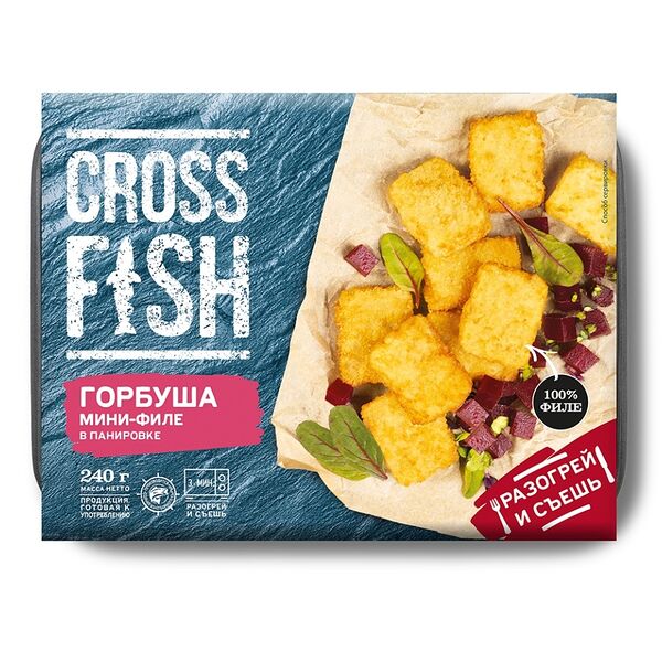 Горбуша Crossfish мини-филе в панировке 240 г