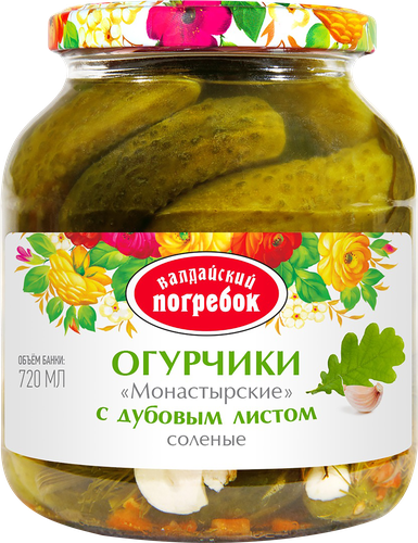 

Огурцы соленые Валдайский Погребок Монастырские
