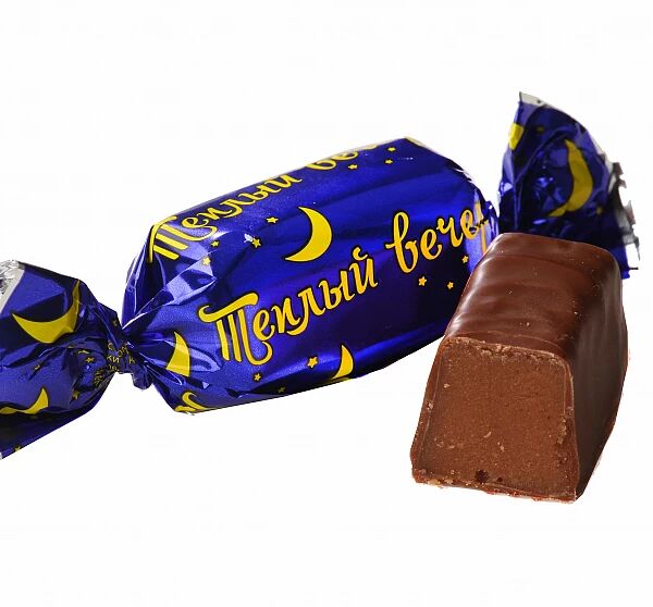 Конфеты Кондитер Кубани Теплый вечер помадные глазированные вес