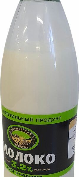 Молоко Фермерский продукт Пастеризованное 3.2% 900мл