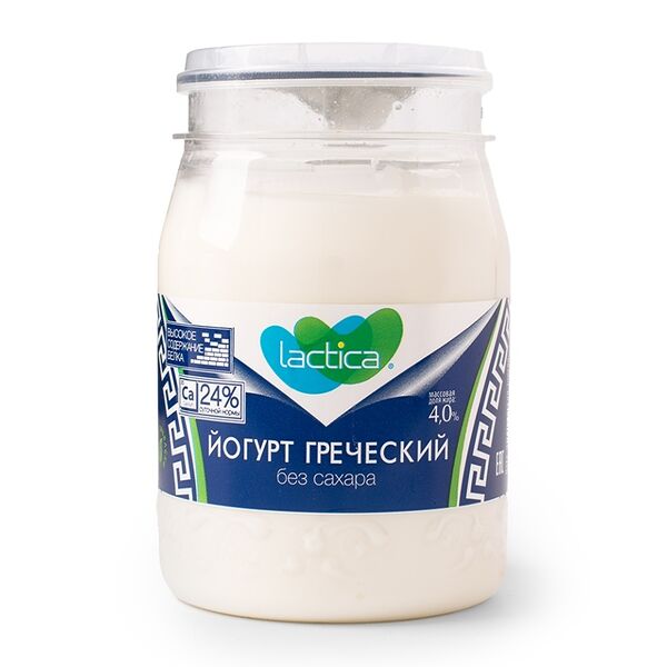 Йогурт Lactica греческий 4 % 190 г