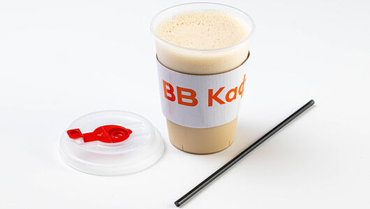 Кофе раф соленая карамель, на растительном напитке , кафе