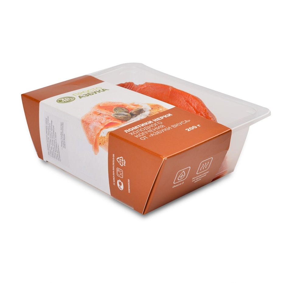 

Нерка холодного копчения «Азбука вкуса» филе без кожи 200г, Россия