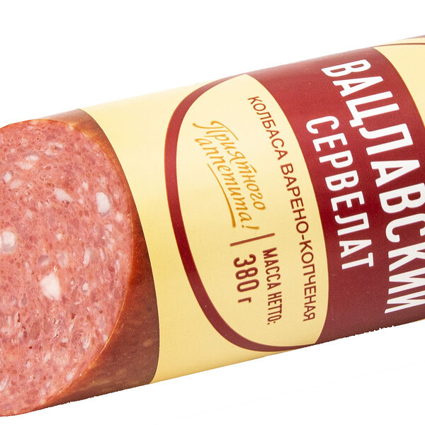 Сервелат Сибирская продовольственная компания Вацлавский варено-копченый