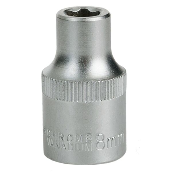 Головка шестигранная, CrV, 1/2, 8 мм