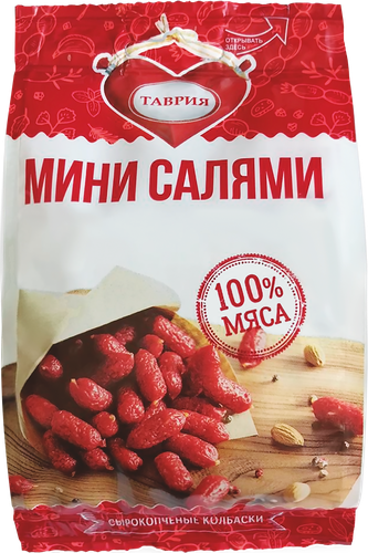 

Колбаса Таврия сырокопченая Мини-салями 50 г