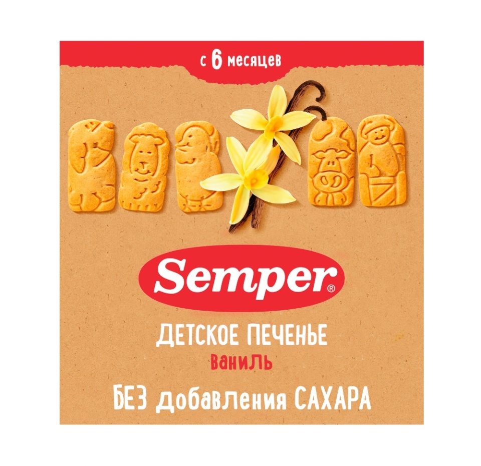 

Печенье детское Semper ванильное 125 г
