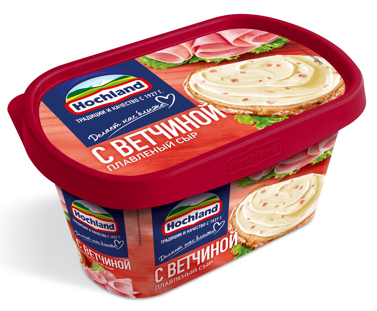 

Сыр плавленый Hochland с ветчиной 55% 400 г
