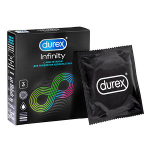 Презервативы Durex Infinity 3 шт с анестетиком