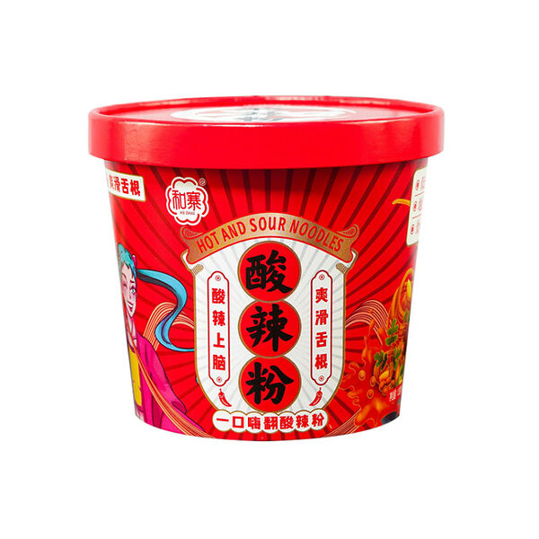 Лапша б/п стеклянная по-Сычуански с арахисом (красный стакан), 130 г