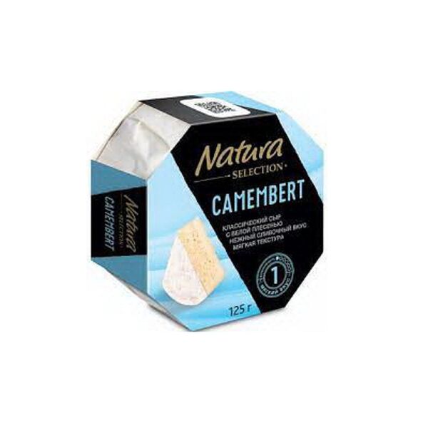 Сыр Камамбер Natura selection cыр с белой плесенью 50% 125г Arla