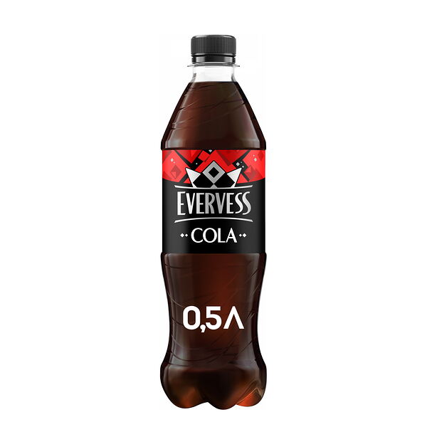Evervess Cola/Эвервесс Кола газированный напиток 0,5л, бутылка