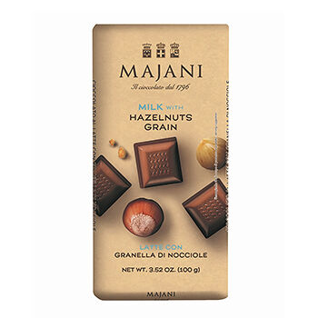 Шоколад молочный Majani с фундуком 100г, Италия