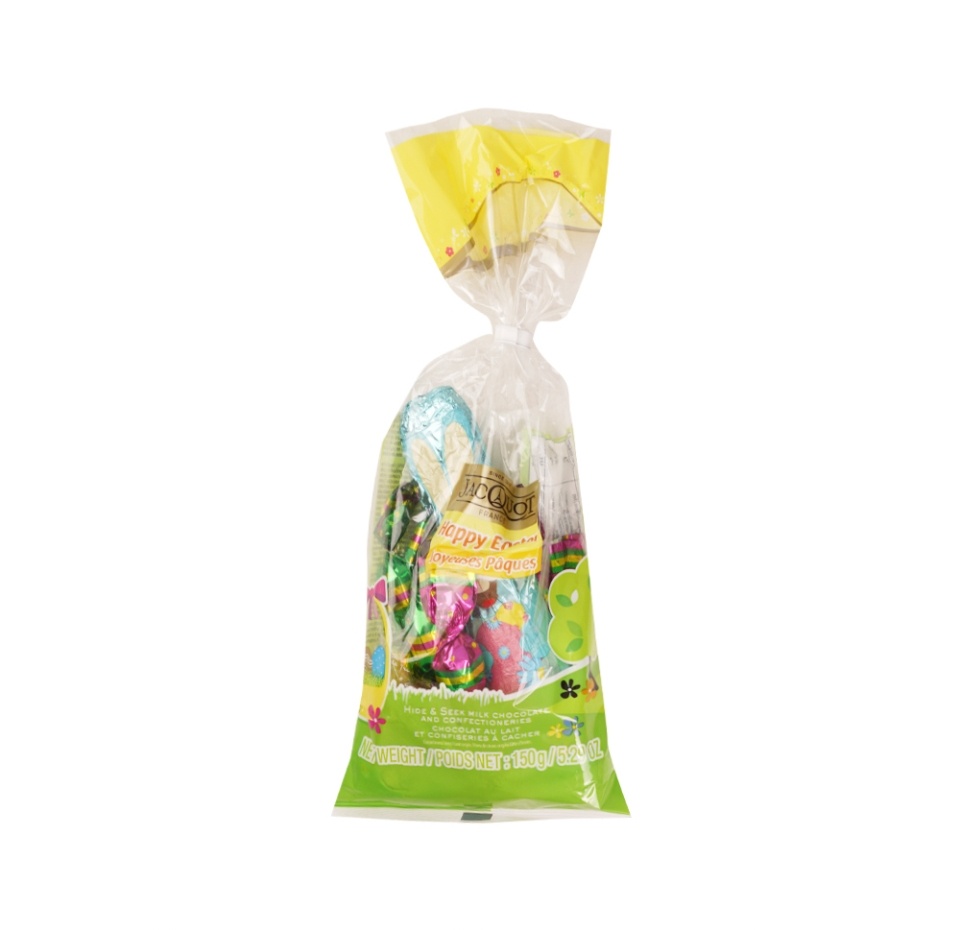 

Ассорти Jacquot шоколадных конфет и фруктового желе со вкусом клубники Happy Easter 150 г