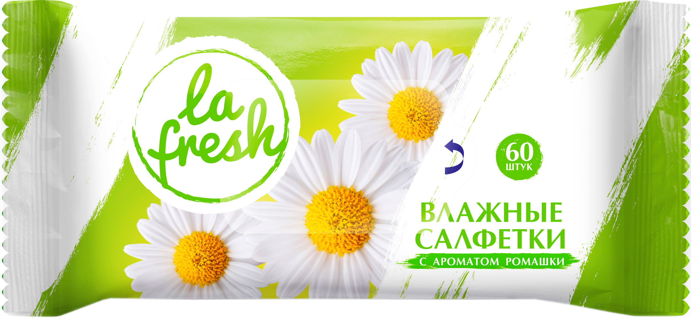 

Влажные салфетки LA FRESH с ароматом ромашки 60шт/72шт