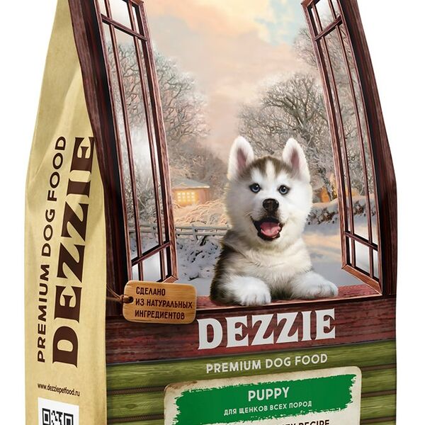 Сухой корм Dezzie с курицей и индейкой для щенков