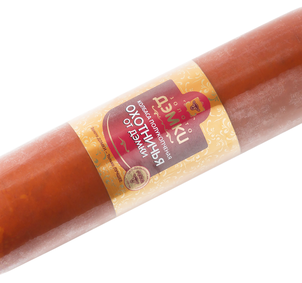 Колбаса ЗОЛОТО ДЭМКИ Охотничья от Дэмки п/к м.б вес до 700