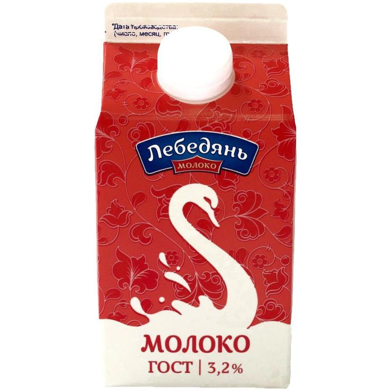 

Молоко ЛебедяньМолоко пастеризованное 3.2% 500 мл