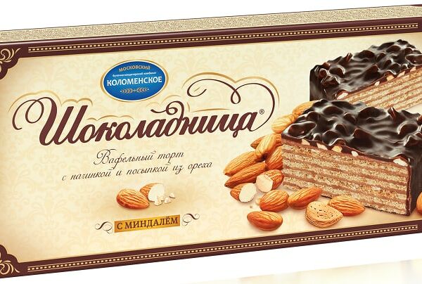 Вафельный торт Шоколадница с миндалем 230г