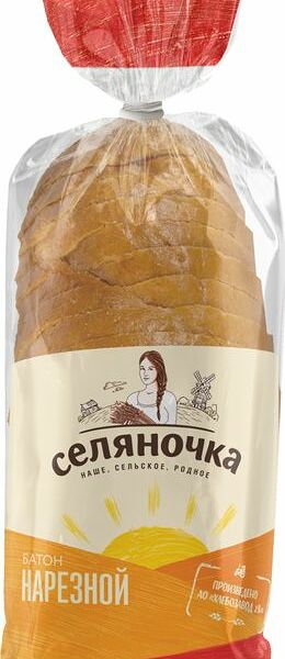 Батон Селяночка нарезной