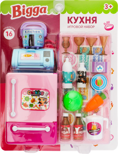 

Игровой набор BIGGA Кухня, 16 предметов, Арт. HW818-188