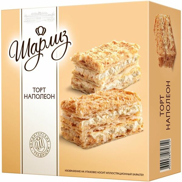 Торт Шарлиз Наполеон слоеный 400г