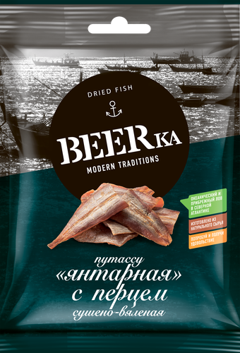 

Рыба сушеная BEERkа янтарная с перцем 40 г