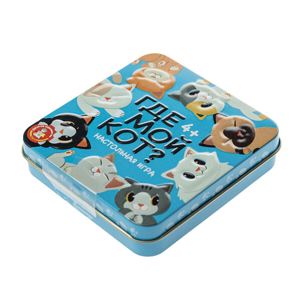 Игра настольная Пластиковые кубики Где мой кот? ж/кор арт03569