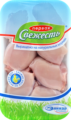 Филе бедра куриное ПЕРВАЯ СВЕЖЕСТЬ подложка охл вес до 700г