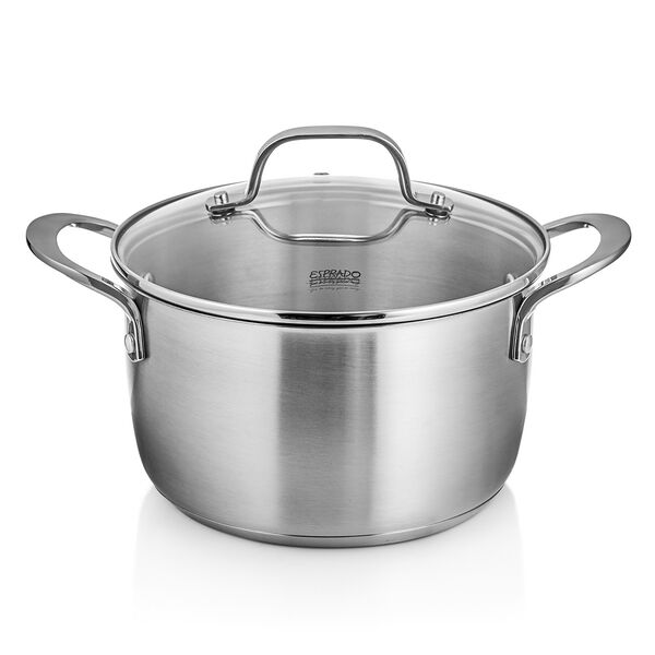 Кастрюля с крышкой Esprado Fuerte, 3.6 л, 20 см, нержавеющая сталь