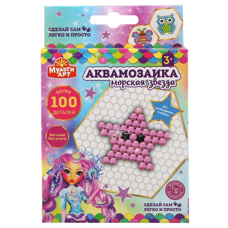 

Набор для творчества MultiArt Аквамозаика, 1 шт., в ассортименте